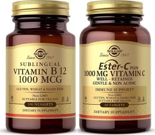 Vitamin B12 1000 Mcg 100 Kapsül + Ester-C Plus 1000 Mg 60 Tablet