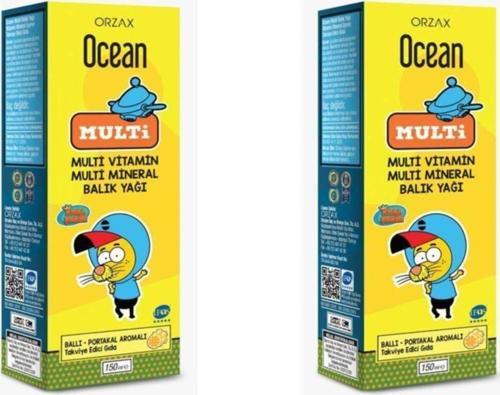 Multi Balık Yağı Şurup Ballı Portakallı 150 Ml 2'Li Paket