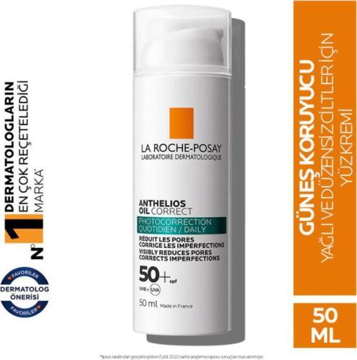 Anthelios Oil Correct Spf 50 Yağlı Ve Akne Eğilimli Ciltler Için Güneş Koruyucu Krem 50 Ml