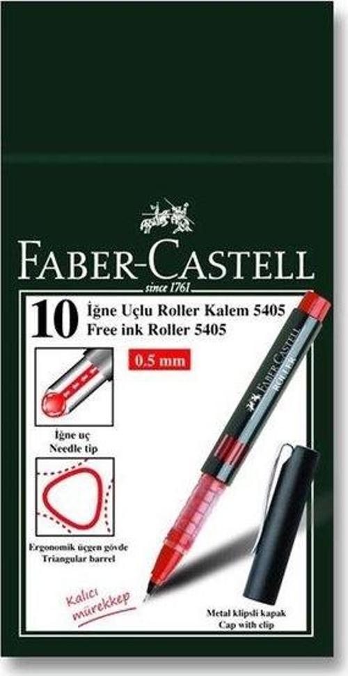 Faber-Castell 5405 İğne Uçlu Kırmızı  Roller Kalem