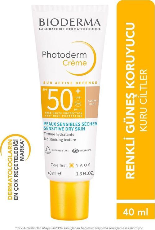 Photoderm Creme Spf 50 Light Colored Sunscreen For Dry Skin 40 Ml Pssn1661