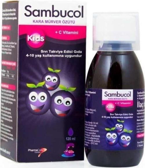 Kids Kara Mürver Ekstresi Vitamin C Şurup 120 Ml