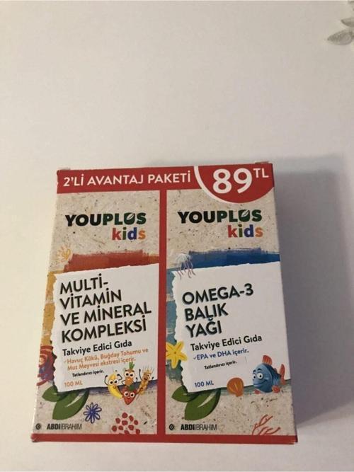 Kids Multivitamin 100 Ml + Omega 3 Şurup 100 Ml - 2'Li Kofre
