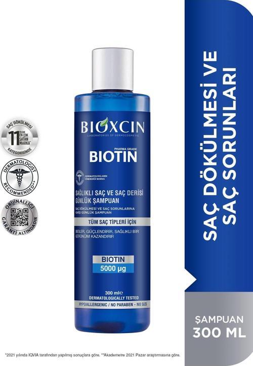 Biotin Günlük Şampuan 300 Ml - Hassas Saç Ve Saç Derisi Yatıştırıcı Hipoalerjenik Arındırıcı