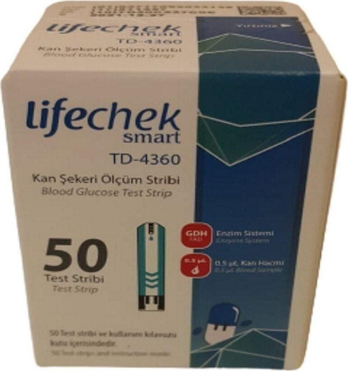 Smart Td-4360 Kan Şekeri Ölçüm Stribi 50 Adet