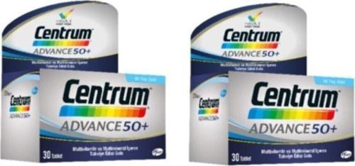 Advance 50+ Multivitamin 2X30 Tablet
