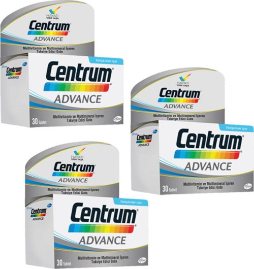 Yetişkinler İçin Advance Multivitamin 30 Film Tablet 3 Adet