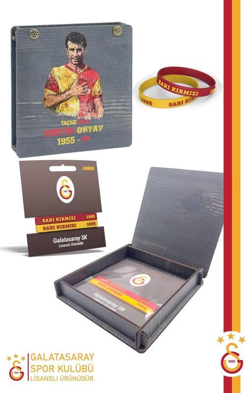 Orijinal Lisanslı Sarı Kırmızı 1905 2'li Yetişkin Bileklik Metin Oktay Baskılı Kutulu