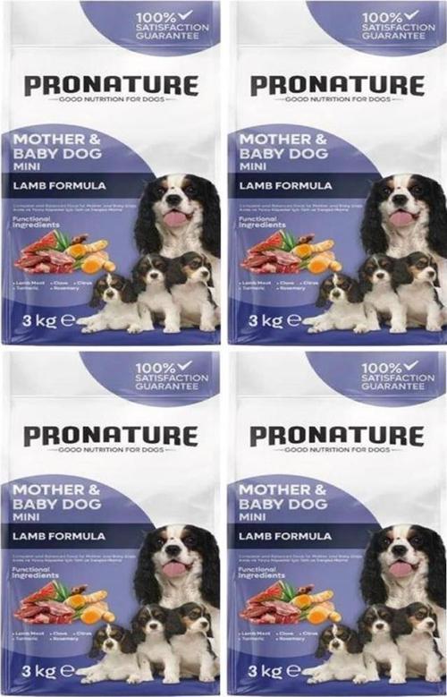 Mother&Baby Kuru Köpek Maması (Mini) Kuzu Etli 3 Kg*4 Adet