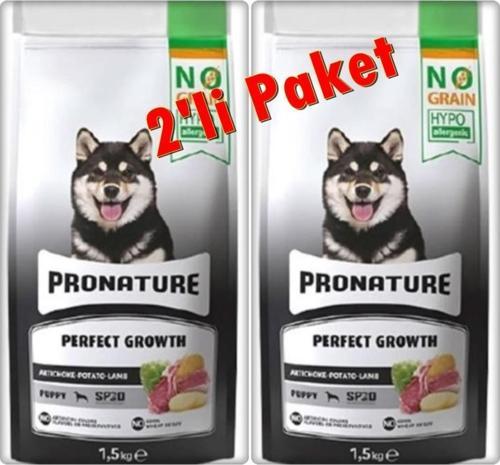 Perfect Growth Tahılsız Kuzu Etli Patatesli ve Enginarlı Yavru Köpek Maması 1,5 Kg*2 Adet