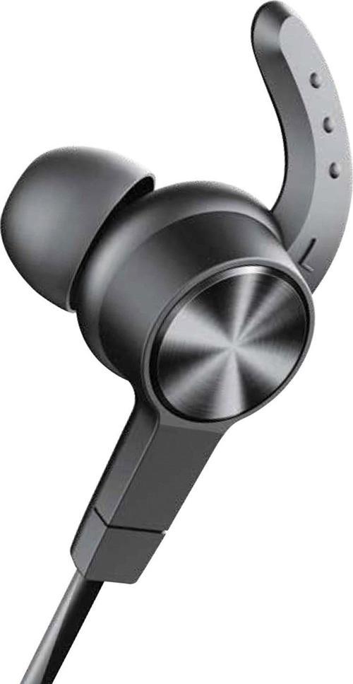S32 Mıknatıslı Bluetooth v5.0 Kablosuz Mikrofonlu Kulakiçi Spor Kulaklık - Gri-Siyah