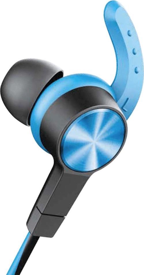 S32 Mıknatıslı Bluetooth v5.0 Kablosuz Mikrofonlu Kulakiçi Spor Kulaklık - Mavi-Siyah