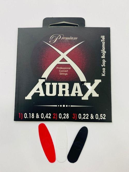 Aurax Yeni Seri Profesyonel 0.18 Kısa Sap Bağlama Teli + Tezene Hediyeli