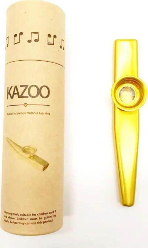 Gmc Kutulu Sarı Renk Metal Kazoo