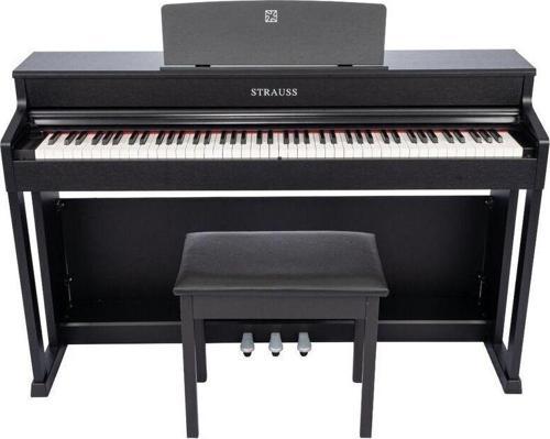 Strauss Stp-320-Bk Siyah Çekiç Aksiyonlu Dijital Piyano