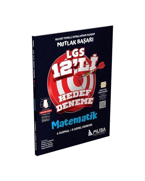 LGS 8.Sınıf Matematik 12 Li Hedef Deneme - Muba Yayınları