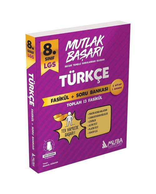 8.Sınıf Türkçe Fasikül + Soru Bankası - Muba Yayınları