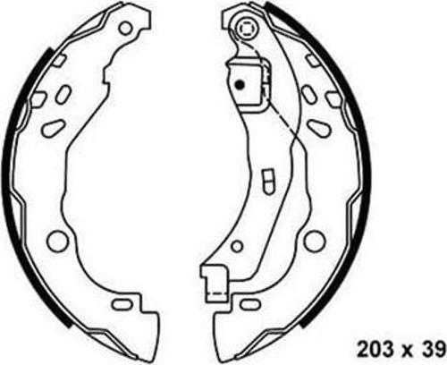 ARKA KAMPANA PABUÇ BALATA DACIA LOGAN 1.5L DCI 04-12 / RENAULT CLIO III 1.5L DCI 12-