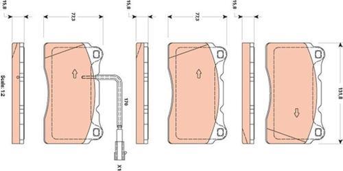 ÖN BALATA ALFA 159 1.8TBİ MPİ 1.9JTS 2.2JTS 3.2JTS 2.0JTDM 05-11 DELTA III 844 1.8-1.8 16V 09
