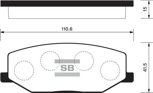ÖN FREN BALATA SUZUKI JIMNY 1.3L M13A SN413 04-19 / SAMURAI 1.3L G13A G13B SJ413 89-