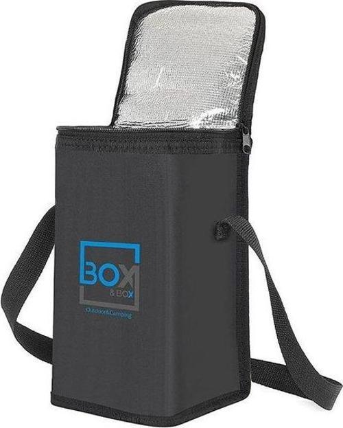 Plaj Piknik Kamp Çantası Siyah 6 Litre Termal Korumalı (Sıcak Soğuk Thermo Bag)