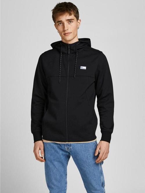 Kapüşonlu Fermuarlı Erkek Sweatshirt