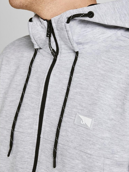 Kapüşonlu Fermuarlı Erkek Sweatshirt