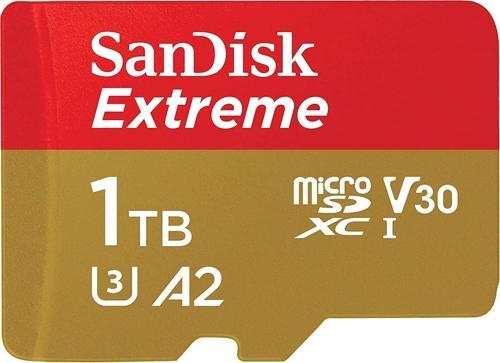 Extreme 1TB SDSQXAV-1T00-GN6MN 190/130MB/s microSDXC UHS-I A2 V30 4K Kamera Drone Hafıza Kartı