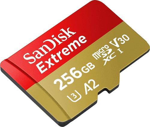 Extreme 256GB 190/130MB/s microSDXC A2 V30 Aksiyon Kamera Drone Hafıza Kartı SDSQXAV-256G-GN6MN