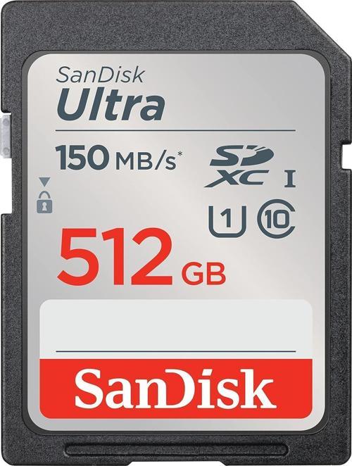 Ultra 512GB 150MB/s SDHC/SDXC Class 10 UHS-I Hafıza Kartı SDSDUNC-512G-GN6IN