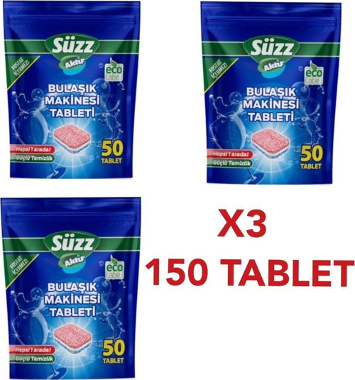 150 Adet Bulaşık Makinesi Tableti X3