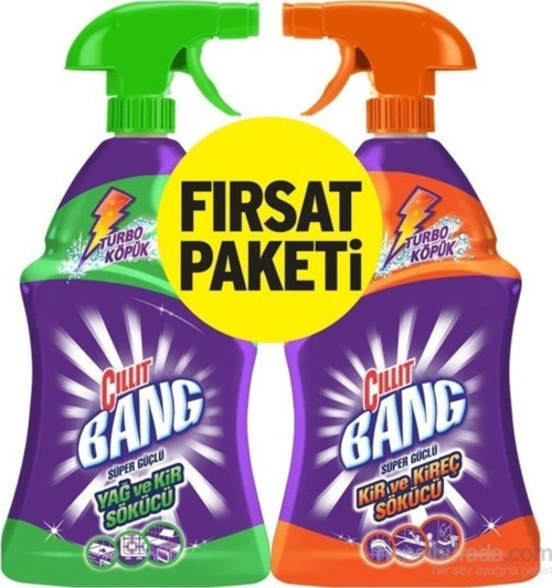 Cıllıt Bang Yağ Ve Kir Sökücü + Kir Ve Kireç Sökücü 750 Ml+ 750 Ml