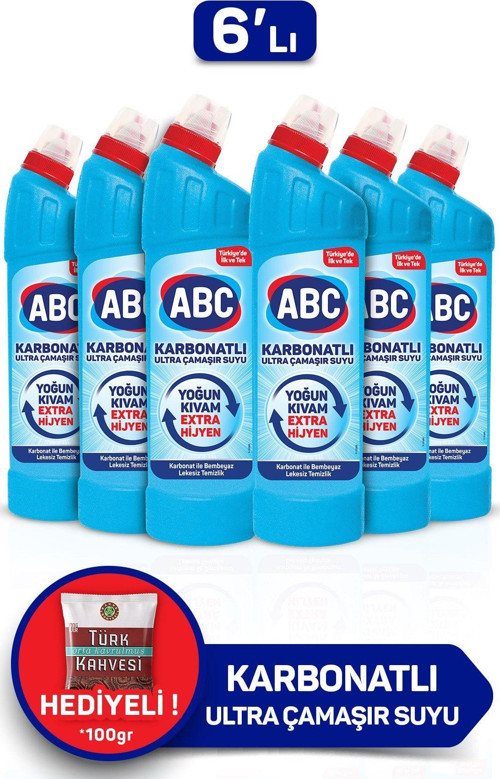 Karbonatlı Ultra Çamaşır Suyu 750 Ml 6'Lı