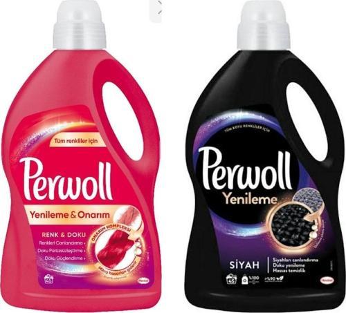 Siyah 45 Yıkama+Perwol Renkli 45 Yikama