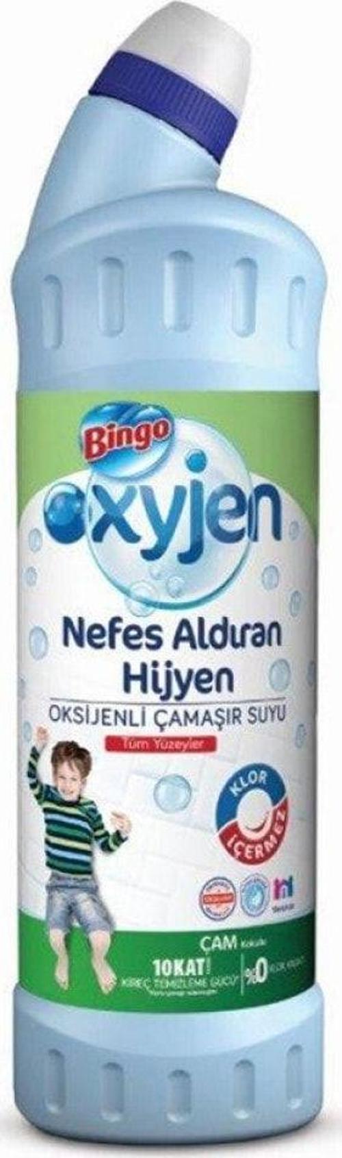 4'Lü Bingo Çamaşır Suyu Oxygen 750 Ml. Çam Kokulu