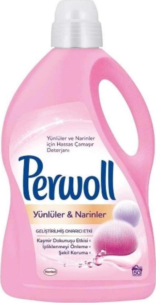 6'Lı Perwoll Sıvı Çamaşır Deterjanı 3 Lt. Yünlüler & Narinler 50 W