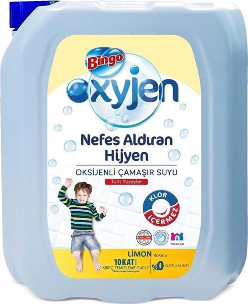 Çamaşır Suyu 3240Ml Oksijenli Limon Kokulu (4 Lü Set)