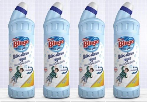 Oksijen Çamaşır Suyu Ferahlatan Hijyen 750 Ml 4 Adet