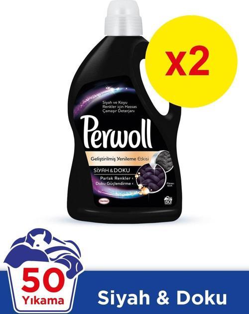 Hassas Sıvı Çamaşır Deterjanı Siyah&Doku 3 L 50 Yıkama Mix 2 Li