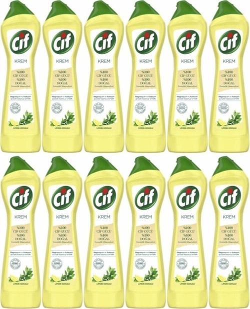 Krem Temizleyici Limon Kokulu 500 Ml 12 Adet