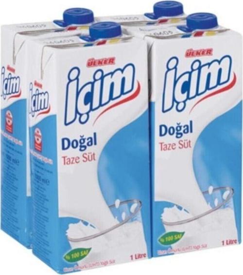 Ülker Süt Uht Y.Yağlı M.P. 4X1 Lt