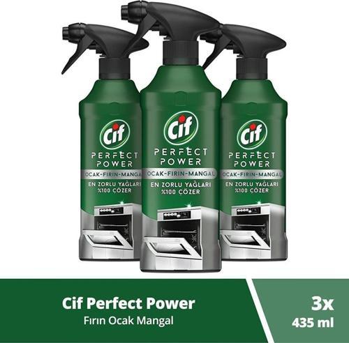 Perfect Power Fırın Ocak Mangal Için Sprey Temizleyici En Zor Yağları %100 Çözer 435 Ml 3Adet