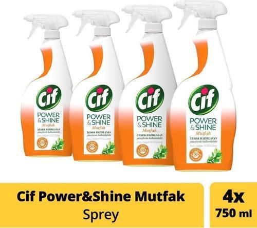 Power & Shine Mutfak Sprey 750 Ml - 4'Lü Paket