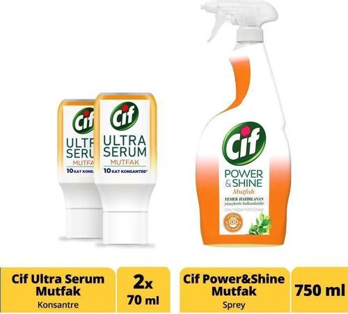 Power & Shine Mutfak Sprey 750 Ml X1 + Ultra Serum Kapsül Mutfak Temizleyici 70 Ml X2