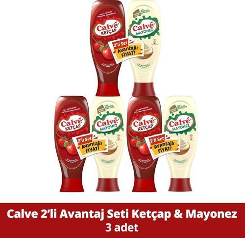 Ketçap 600 G Mayonez Yağı Azaltılmış 540 G 2'Li Set X3 Adet