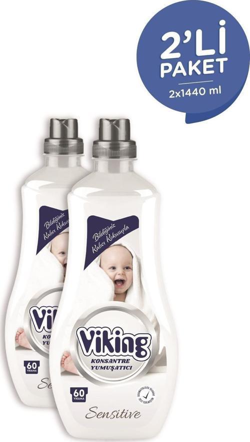 Konsantre Çamaşır Yumuşatıcısı Sensitive 1440 Ml 2 Adet