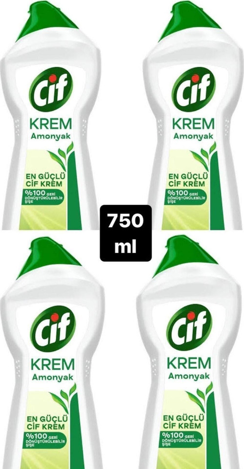 Krem Amonyaklı 750 Ml 4'Lü