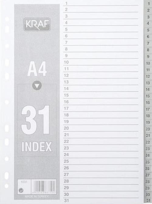 SEPARATÖR 1031 1-31 RAKAM - (8 Adet)