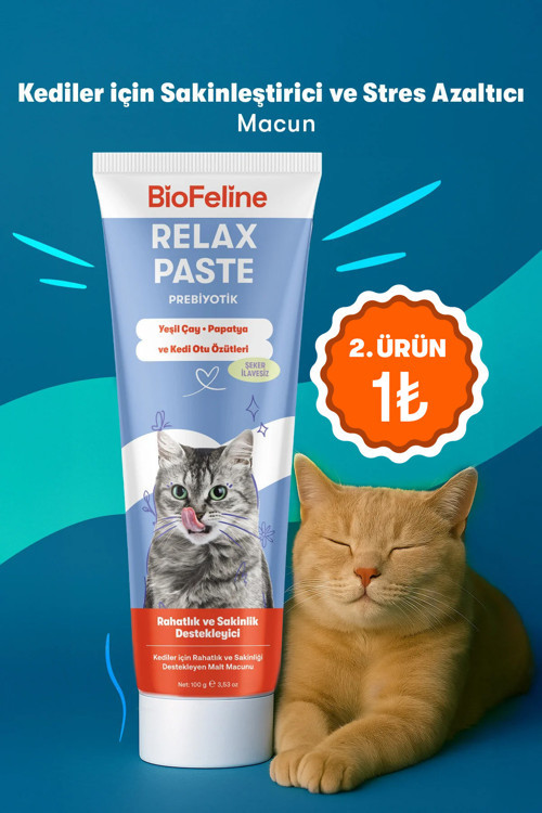 Relax Paste 100 Gr. ( Kediler İçin Sakinleştirici Macun )
