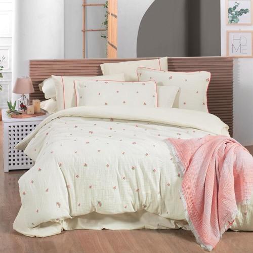 Mood Comfort Plana Çift Kişilik Ekru Renk Nevresim Takımı